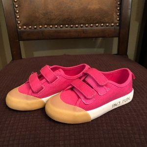 ZARA girls pink canvas shoes